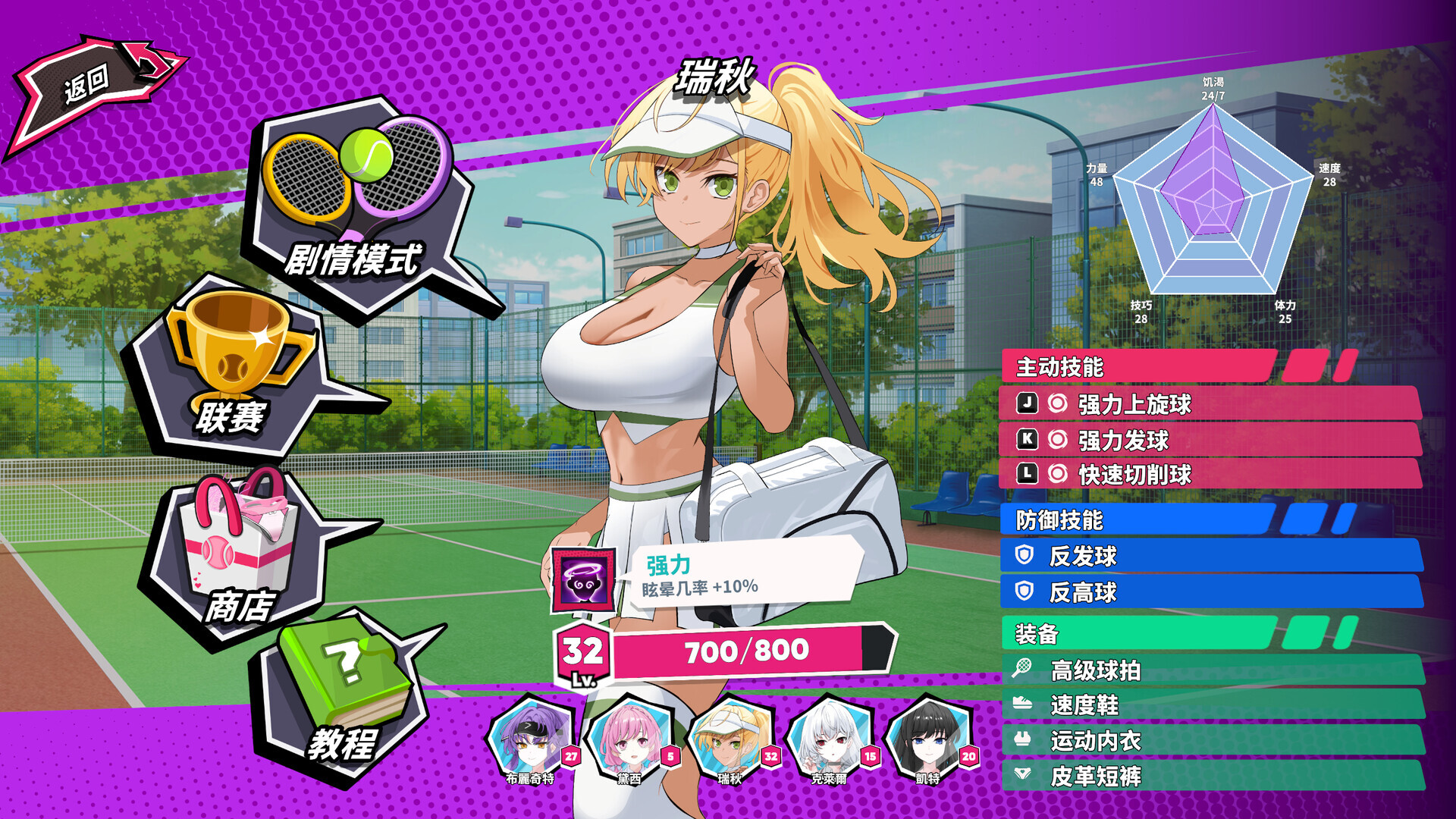 图片[2]-【亚洲风SLG/动态/PC】网球天使 TENNIS ANGELS EX STEAM官方中文步兵版 [PC]-比心acgn